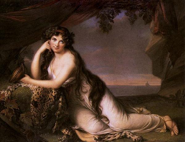 elisabeth vigee-lebrun Lady Hamilton as Ariadne oil painting image